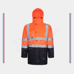 Reflektifli Oxford Parka (Turuncu)
