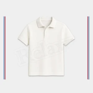 Polo Yaka Beyaz Tişört