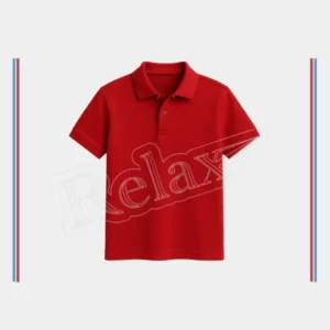 Polo Yaka Kırmızı Tişört