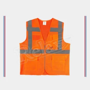 Fileli Mühendis Yeleği - Turuncu