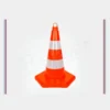 50 cm 6 kenarlı reflektifli trafik konisi - gece görünürlüğü yüksek yol uyarı ekipmanı
