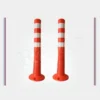 75x8 cm esnek PVC delinatör - araç çarpmasına dayanıklı yol ve trafik ayırıcı modeli