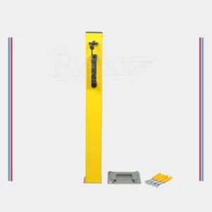 Kızaklı sistemle yukarı çıkan otopark direği mekanizma detayı