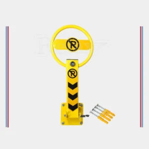 Çift tarafa yatabilen simit tipi park bariyeri mekanizma detayı