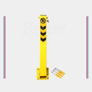 Yatar mekanizmaya sahip üstten gömme kilitli park bariyeri detayı