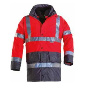 Yüksek Görünürlüklü 4+1 Parka – Kırmızı/Lacivert