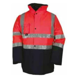 Yüksek Görünürlüklü 5+1 Parka – Kırmızı/Lacivert